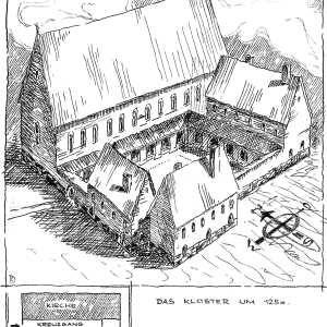 Das Kloster um 1250