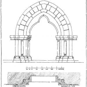 Bauaufnahme des Nordportals (um 1300)